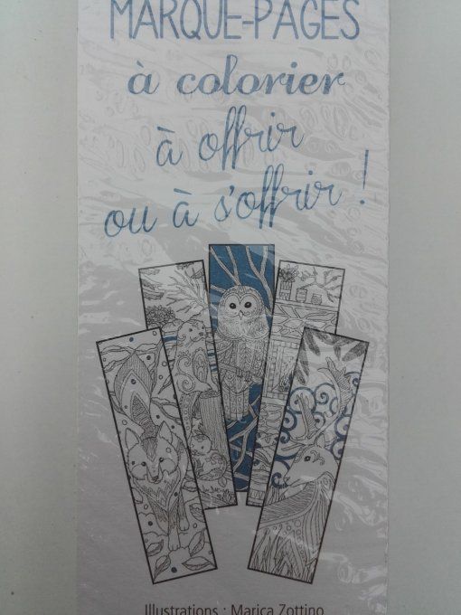 Marque-pages à colorier