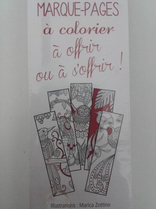 Marque-pages à colorier