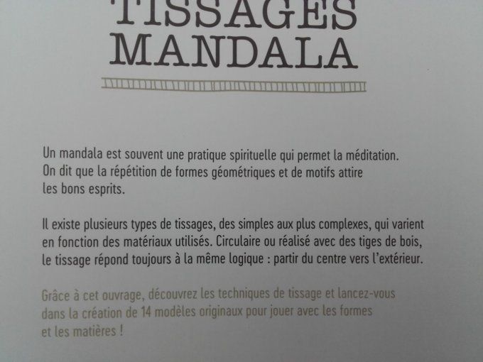 Tissages mandalas