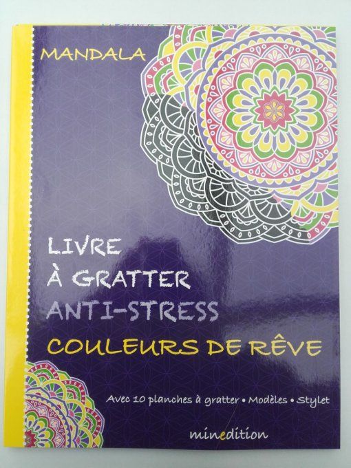 Livre à gratter anti-stress, couleurs de rêve