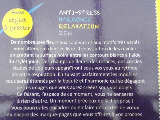 Livre à gratter anti-stress, couleurs de rêve