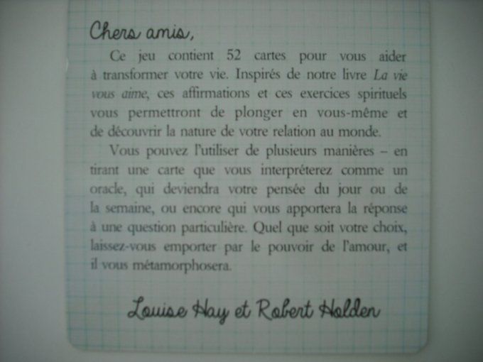 52 cartes pour inspirer et diriger votre Vie