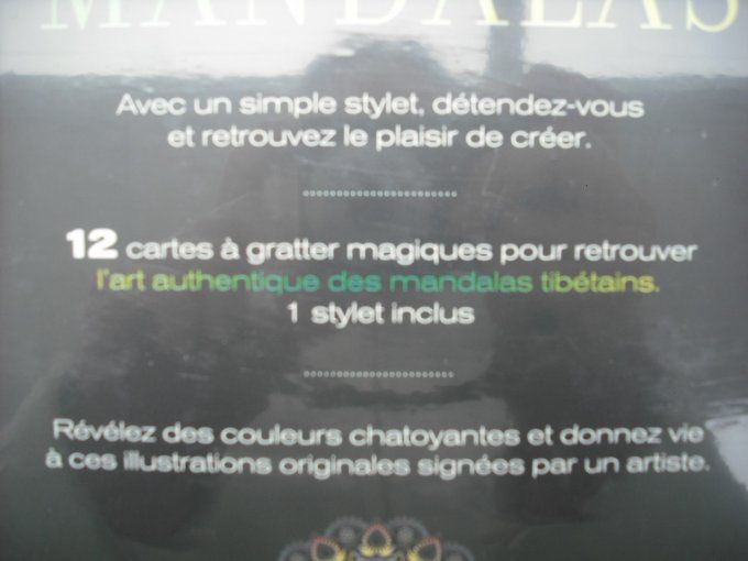 Magic mandalas, cartes à gratter