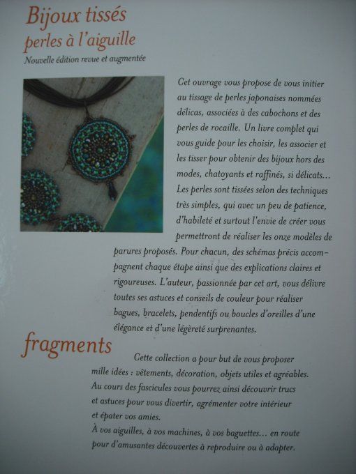 Bijoux tissés, perles à l'aiguille