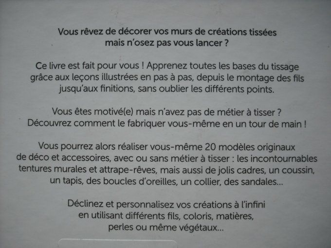 Mes créations en tissage