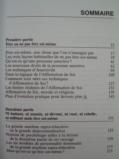 Oser être Soi-même