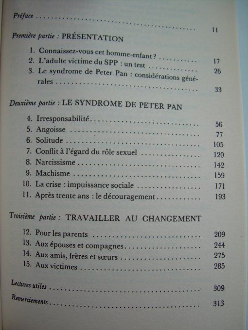 Le syndrome de Peter Pan