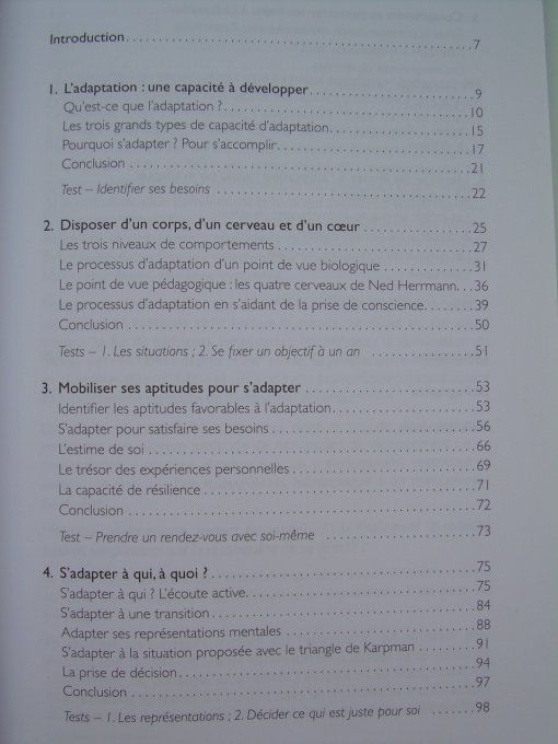 S'adapter en restant soi-même
