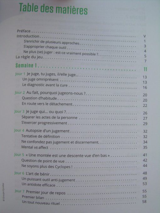 J'arrête de (me) juger