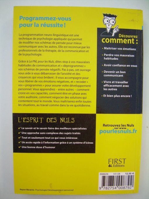 La PNL (programmation neuro-linguistique) pour les Nuls