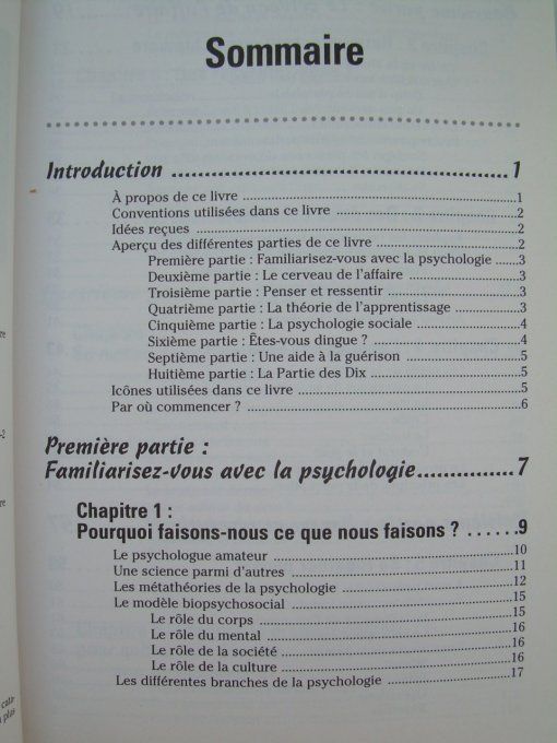 La psychologie pour les nuls