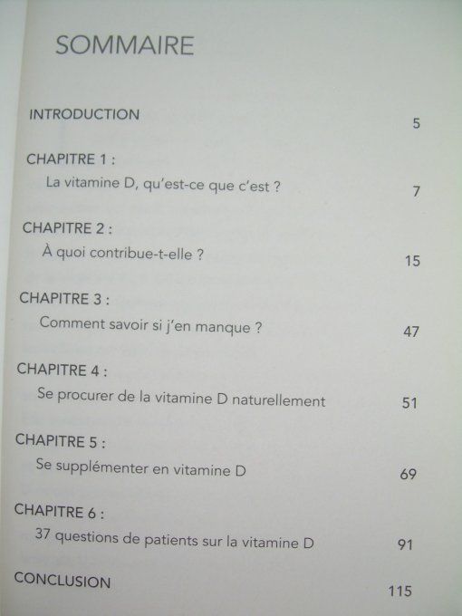 Vitamine D, mode d'emploi