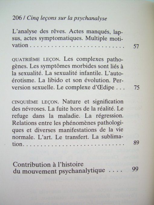 Cinq leçons sur la psychanalyse