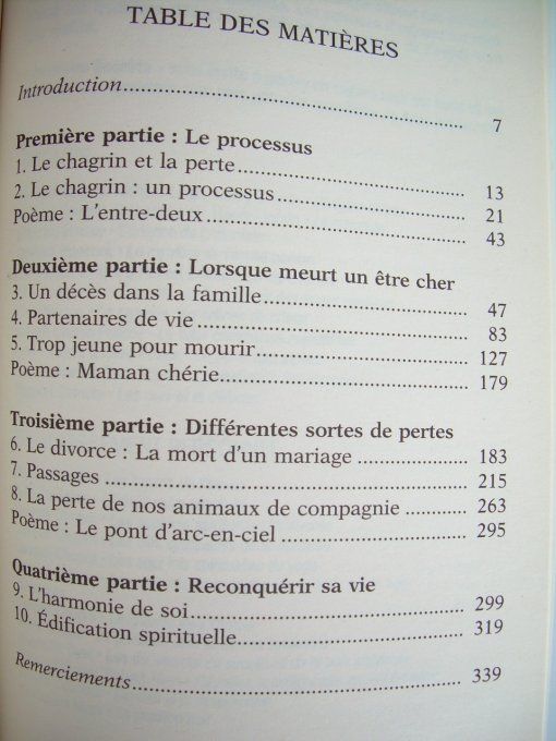 Guérir d'un chagrin