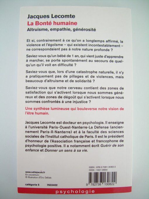 La bonté humaine. Altruisme, empathie, générosité