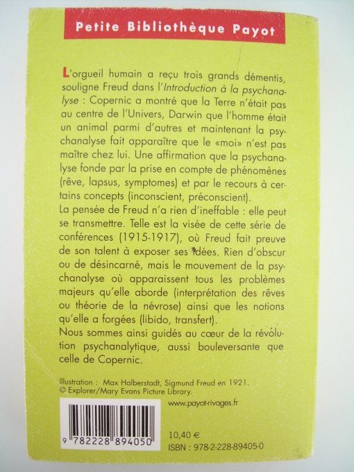 Introduction à la psychanalyse