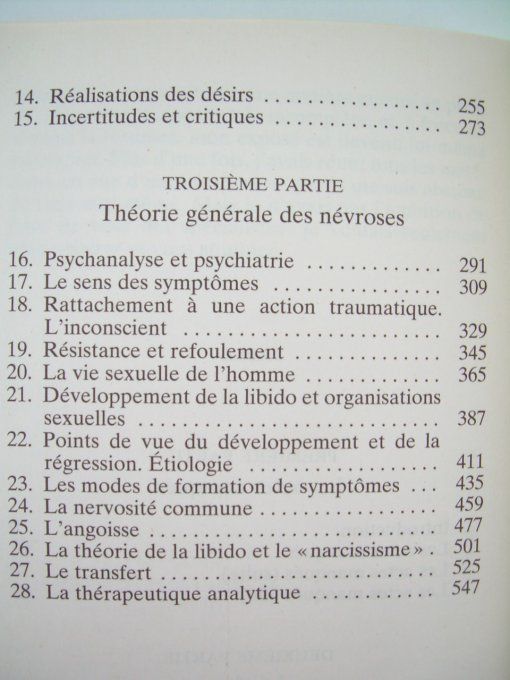 Introduction à la psychanalyse