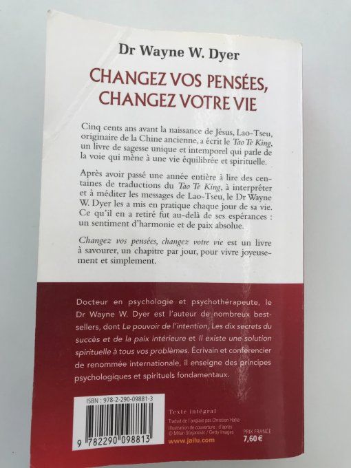 Changez vos pensées, changez votre Vie