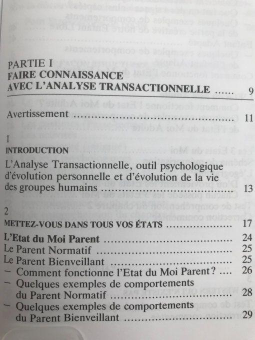 L'analyse transactionnelle