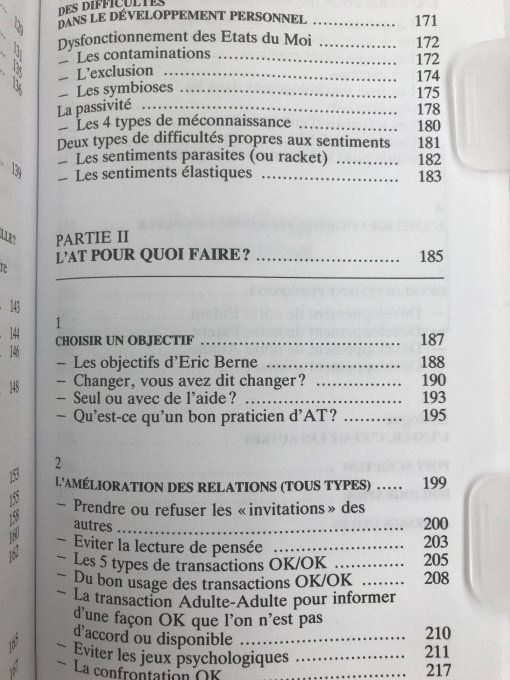 L'analyse transactionnelle