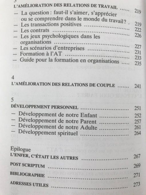 L'analyse transactionnelle