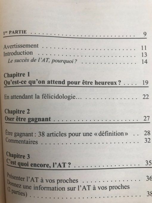 Oser Etre Gagnant Par L'Analyse Transactionnelle