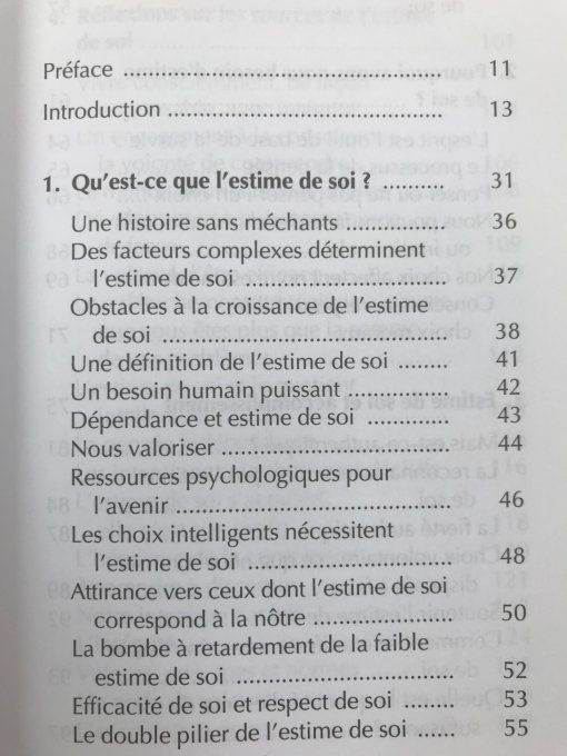 L'estime de Soi