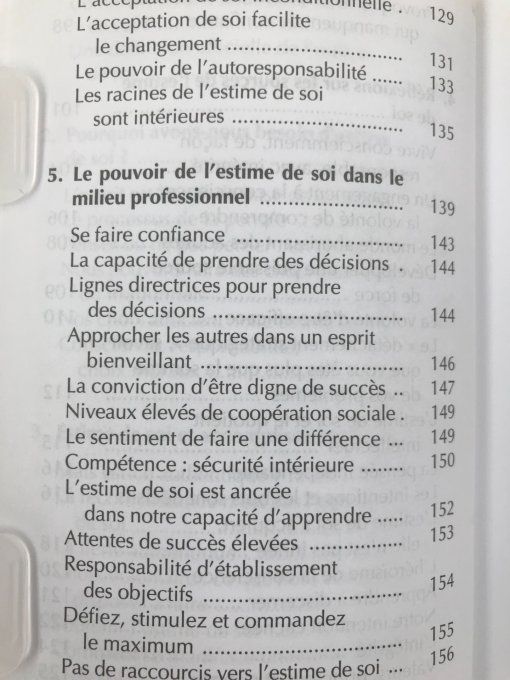 L'estime de Soi