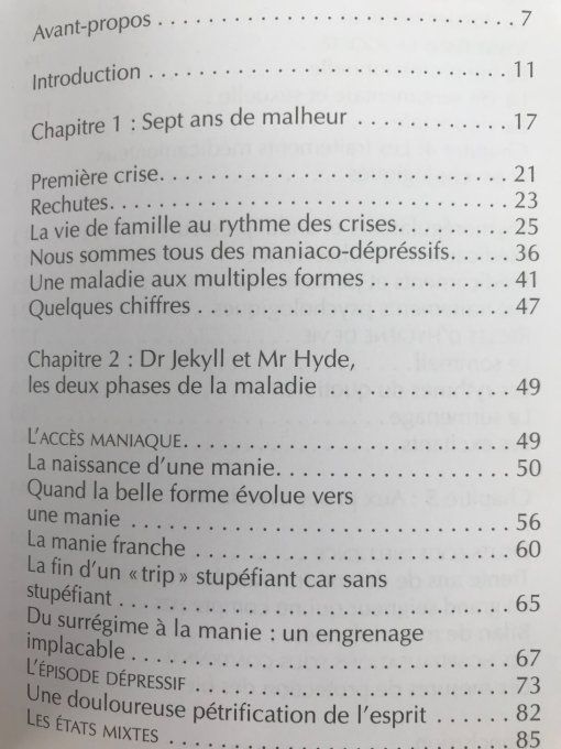 Vivre avec des hauts et des bas