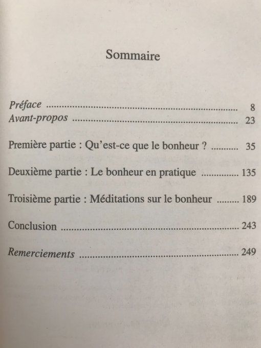 L'apprentissage du bonheur