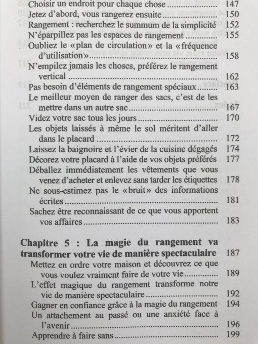 La magie du rangement