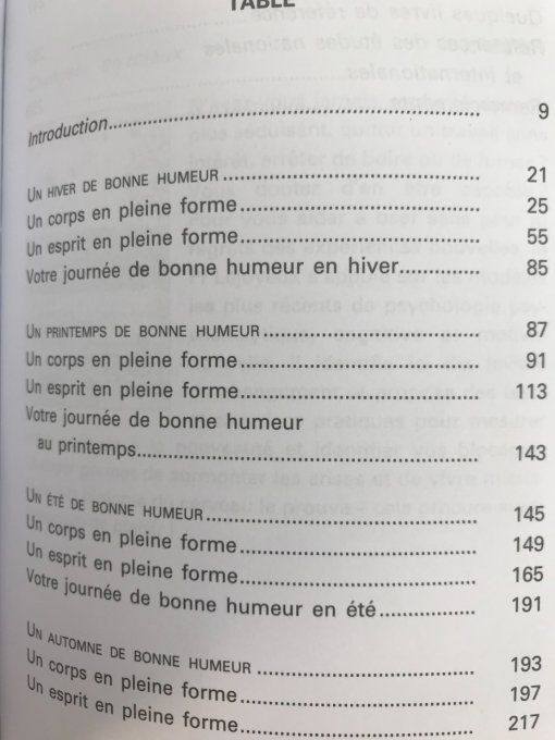 Les 4 saisons de la bonne humeur