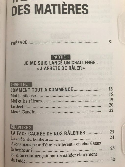 J'arrête de râler!