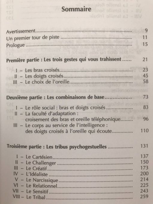 La grammaire des gestes