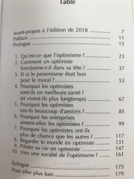Eloge de l'optimisme