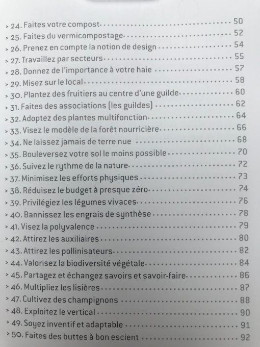 Les 50 règles d'or de la permaculture