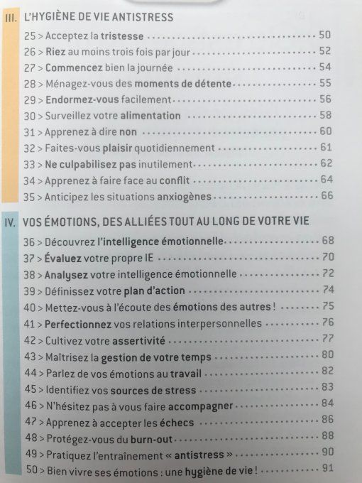 Les 50 règles d'or pour bien gérer ses émotions
