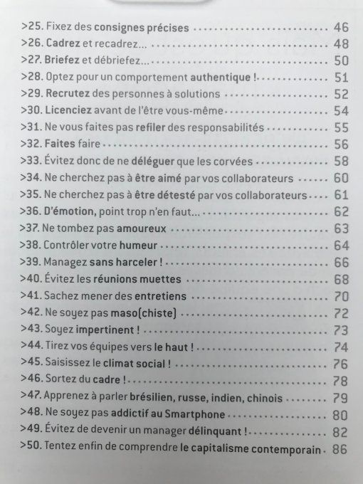 Les 50 règles d'or du management