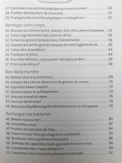 Les 50 règles d'or de la naturopathie