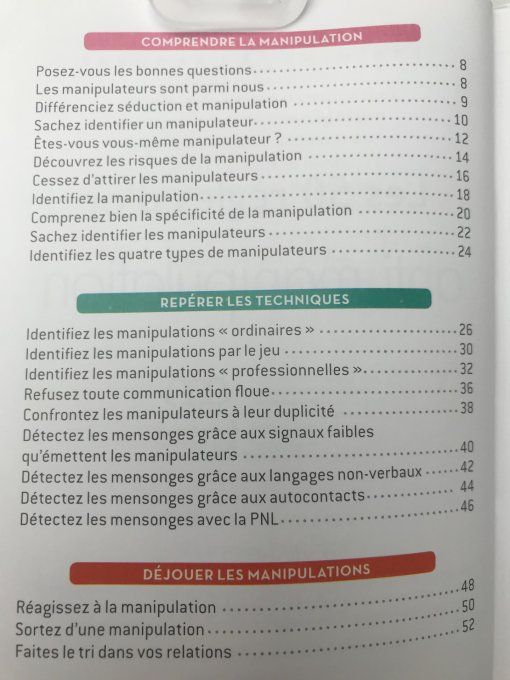 Les 50 règles d'or anti manipulation