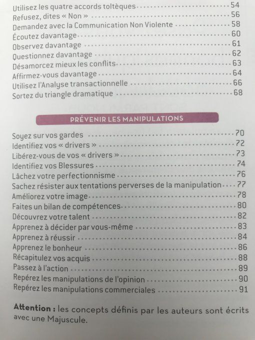 Les 50 règles d'or anti manipulation
