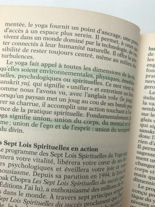 Les sept lois spirituelles du Yoga