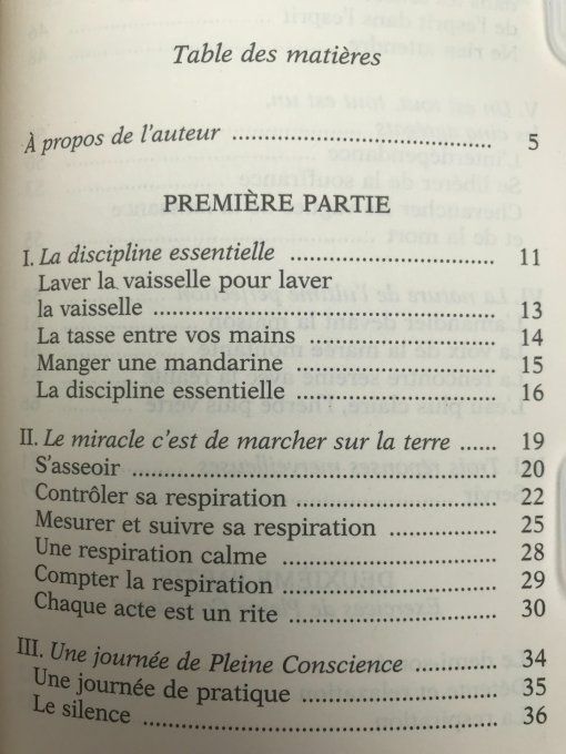 Le miracle de la pleine conscience