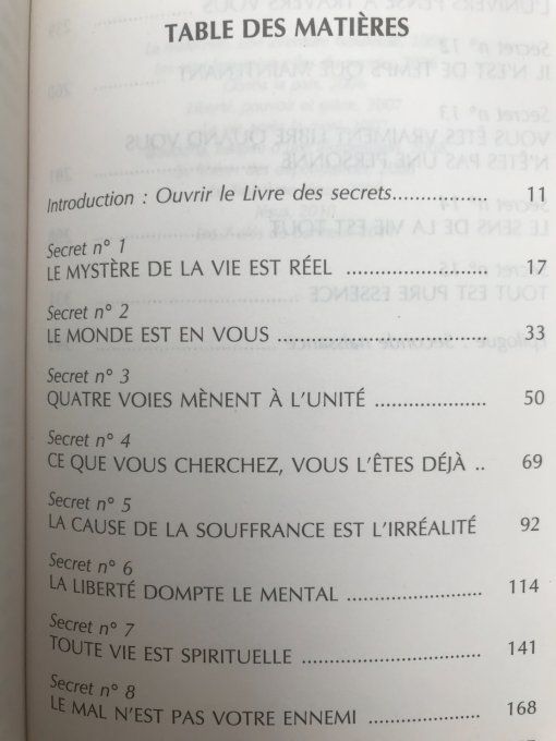 Le livre des secrets