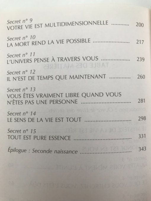 Le livre des secrets