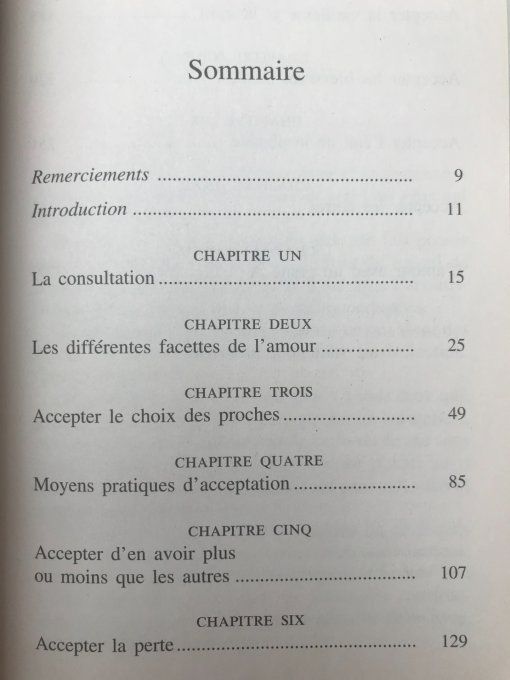 La puissance de l'acceptation