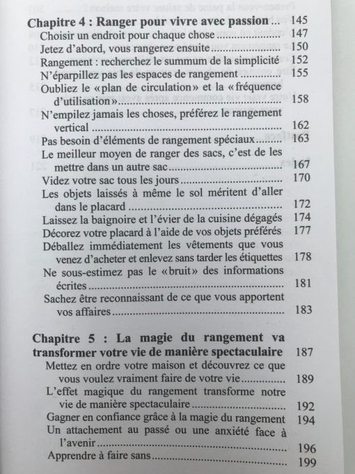 La magie du rangement