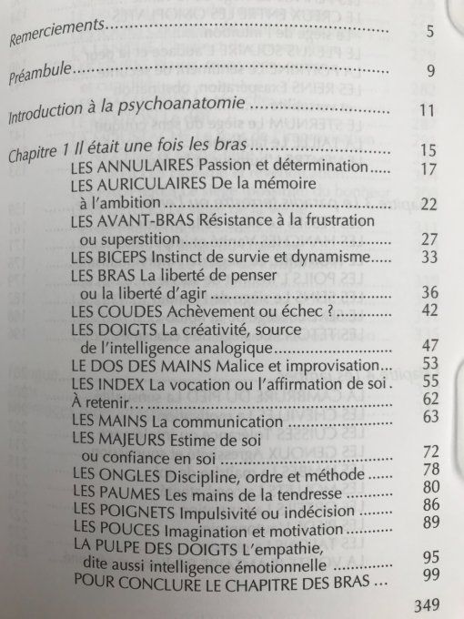 Le langage psy du corps