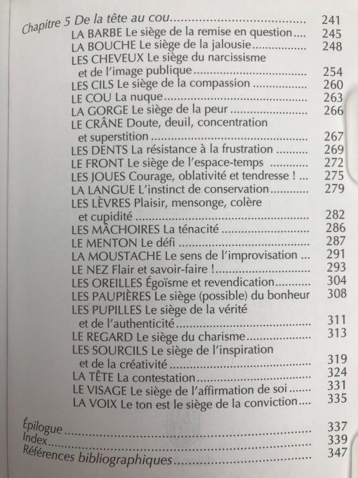 Le langage psy du corps