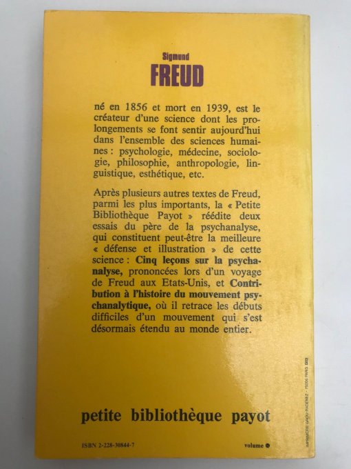 Freud. Cinq leçons sur la psychanalyse - Copie
